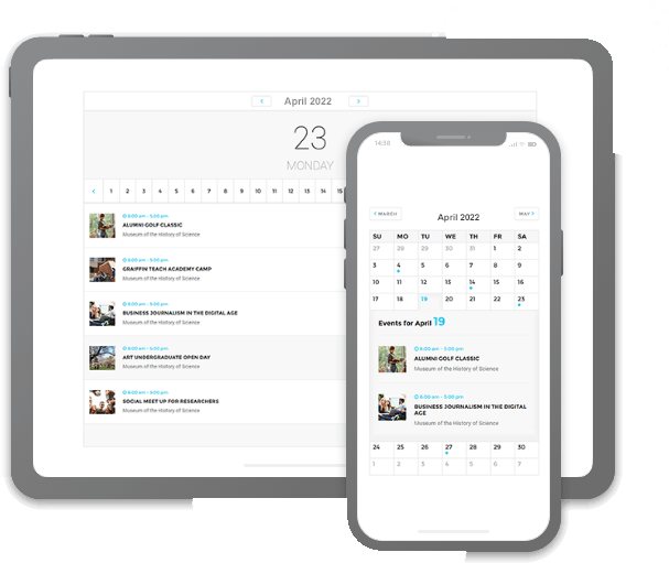 Event Calendar, ticketing, and booking solutions for parent organizations